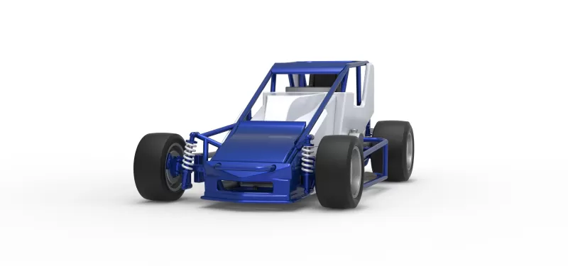 Pavement Silver Crown Car Scale 1:25 - Model preview 6