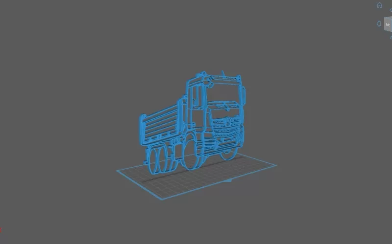 Truck - Mercedes Benz Wall Art - Model preview 2
