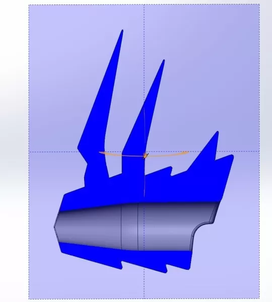 Shield Hero Curse Armor Upper Arm - Model preview 2