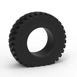 Offroad tire 75 deflated Scale 1:25