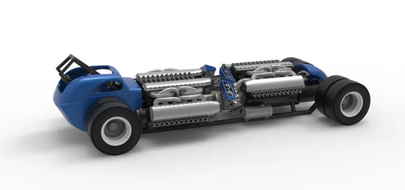 Vintage AWD Dragster Scale 1:25 - Model preview 20