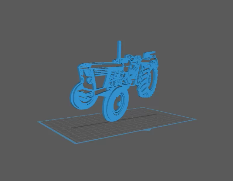 Tractor - Deutz D62 Wall Art - Model preview 1