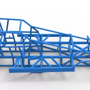 Frame of BriSCA Formula 1 Stock Car Version 2 Scale 1:25 - Model thumbnail 16