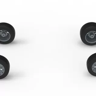 Wheel set of BriSCA Formula 1 Stock Car for Dirt V2 Scale 1:25 - Model thumbnail 5
