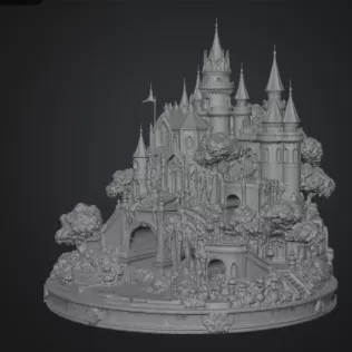 Blossom Crown Castle STL File for 3D Print - Model thumbnail 10