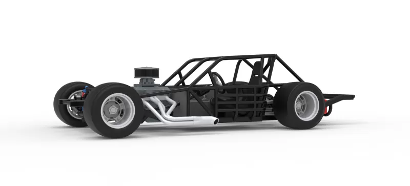 Vintage Asphalt Modified stock car Base V9 Scale 1:25 - Model preview 2