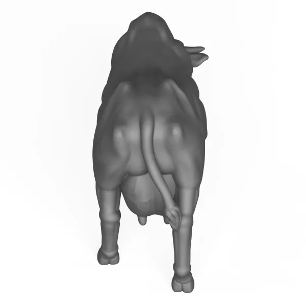 3D Printable Cow Eating Pose - Model preview 4