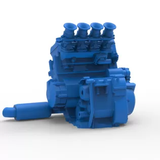 Engine of Three Quarter Midget Scale 1:25 - Model thumbnail 14