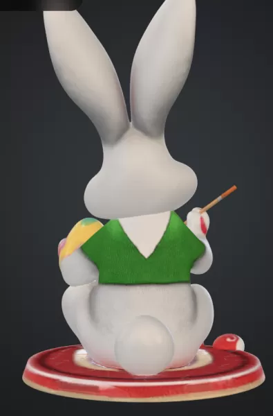 Hase bemalt ei - Model preview 4