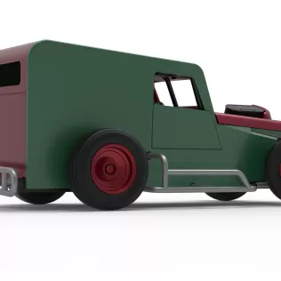 Dwarf car while turning Scale 1:25 - Model thumbnail 21