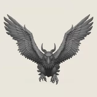 Attacking Monster Bird - Model thumbnail 3