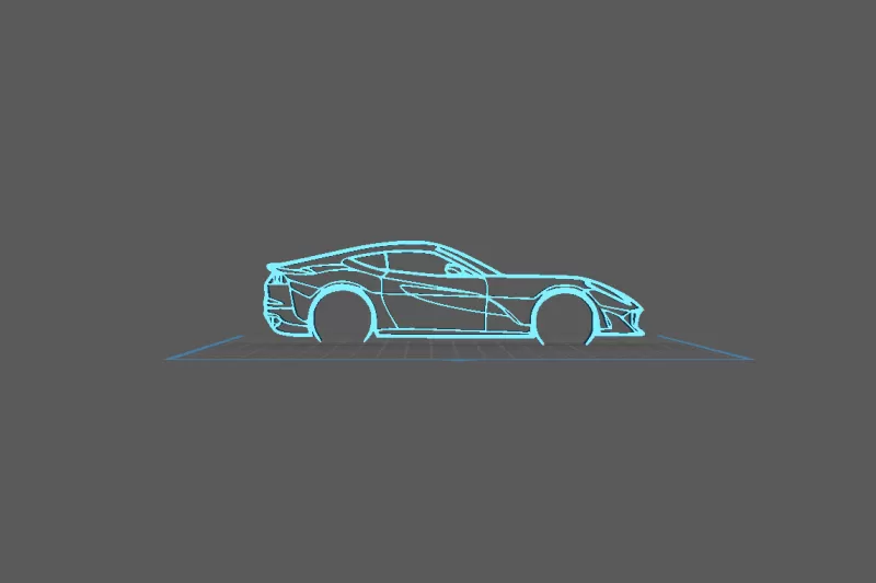 Ferrari - 812 Superfast Wall Art - Model preview 2