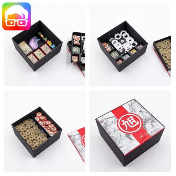 Rising Sun board game organizer by @ammedia3d - Model preview 19