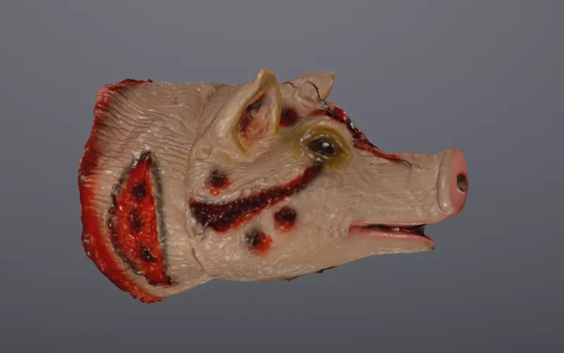 Pig Head Halloween / Birthdays - Model preview 1