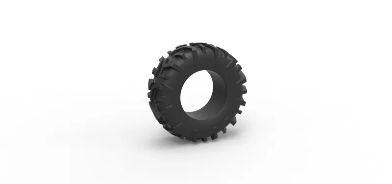 Offroad tire 139 Scale 1:25 - Model preview 1
