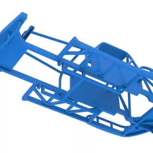 Frame of New Zealand Vintage Stock car Scale 1:25 - Model thumbnail 3