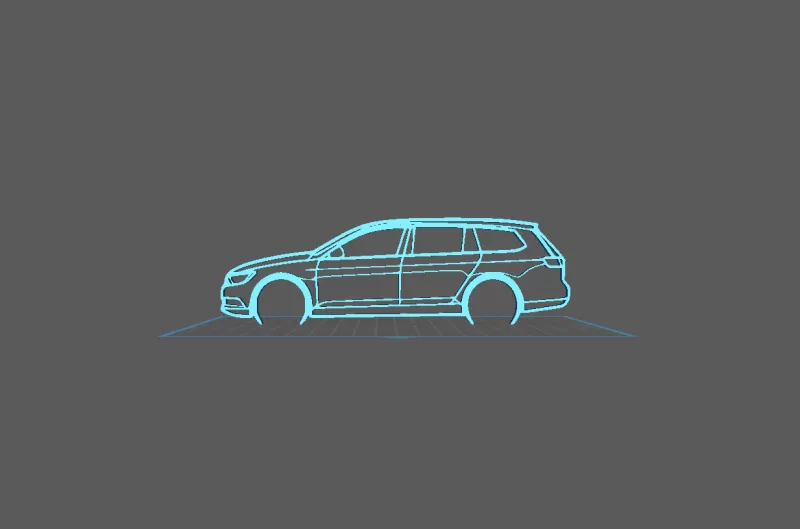 Audi - Passat B8 Wall Art - Model preview 2