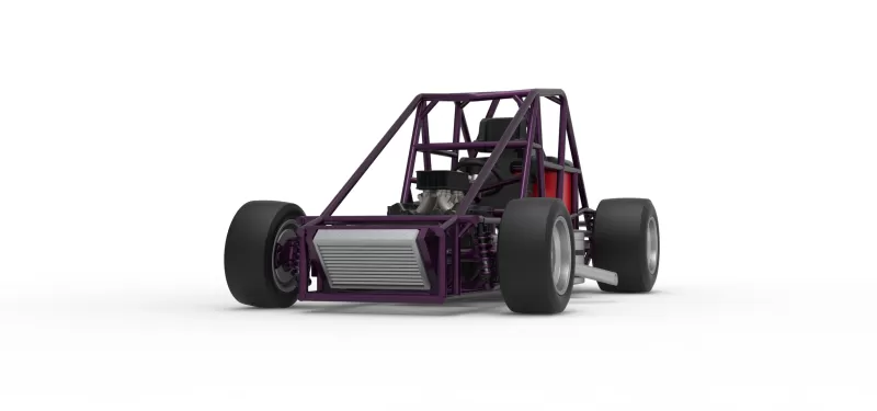 Experimental Pavement Silver Crown Car Base Version 2 Scale 1:25 - Model preview 6