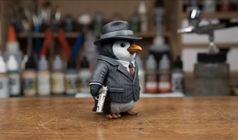 Brainrot pinguin hitman - Model preview 3