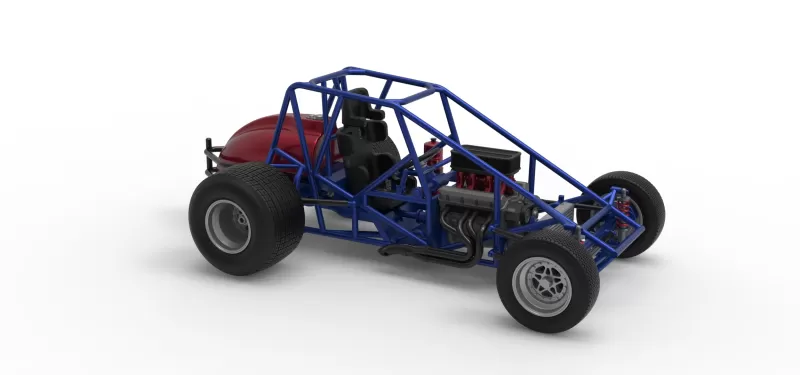 Dirt Silver Crown Car Base Scale 1:25 - Model preview 24