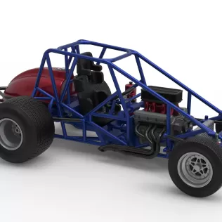 Dirt Silver Crown Car Base Scale 1:25 - Model thumbnail 24