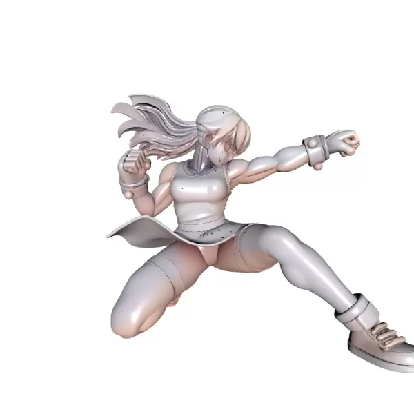 Street Fighter Girl 3D Model - Model preview 3