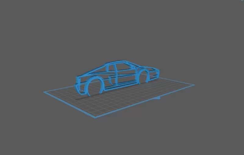 Ferrari - 512 TR Wall Art - Model preview 1