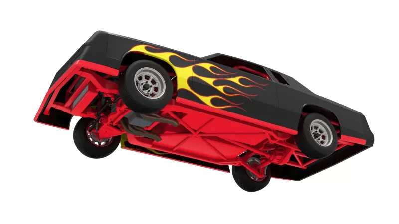 IMCA Stock car Version 2 Scale 1:25 - Model preview 3