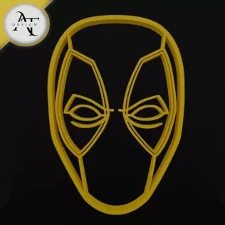Deadpool Head - Marvel - Silhouette - 2D Wall Art Decor