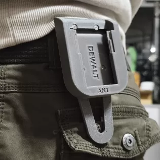 DeWalt Battery Belt Mount – Portable Battery Holder - Model thumbnail 2