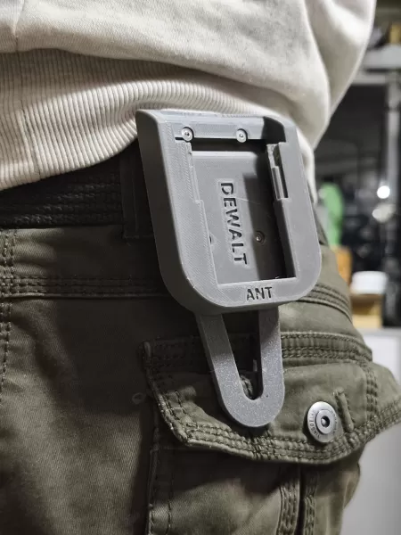 DeWalt Battery Belt Mount – Portable Battery Holder - Model preview 2