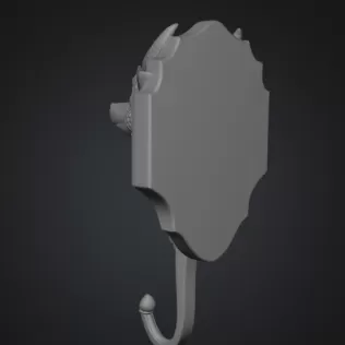 Cute Dragon Wall Hook STL File Digital Download - Model thumbnail 10