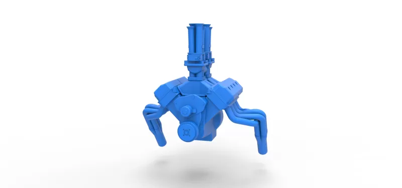 Engine of Gasser Version 2 Scale 1:25 - Model preview 4