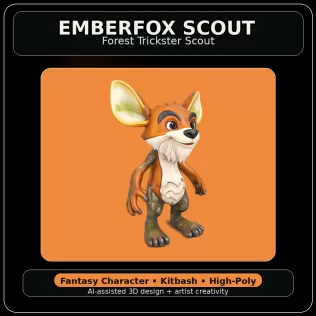 Forest Folk Legends – Fantasy Character Kitbash Collection - Model thumbnail 4