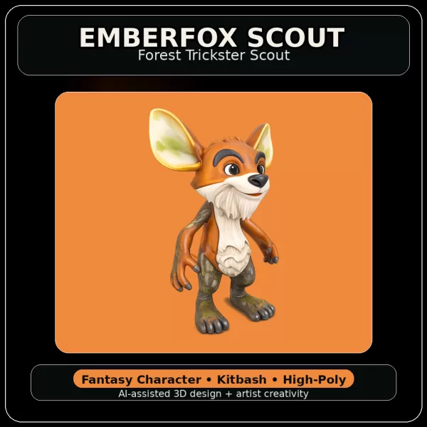 Forest Folk Legends – Fantasy Character Kitbash Collection - Model preview 4