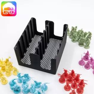 Rising Sun board game organizer by @ammedia3d - Model thumbnail 6
