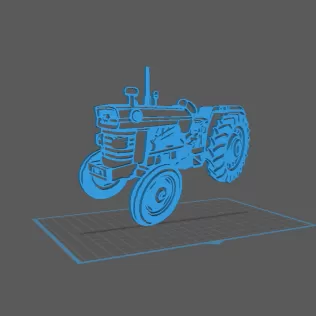 Tractor - Massey fergusson MF 165 Wall Art - Model thumbnail 1