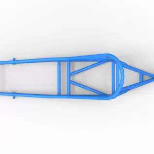 Frame of old school Front engine dragster Version 6 Scale 1:25 - Model thumbnail 8