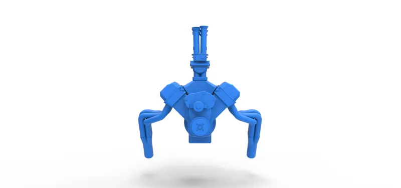 Engine of Gasser Version 2 Scale 1:25 - Model preview 5