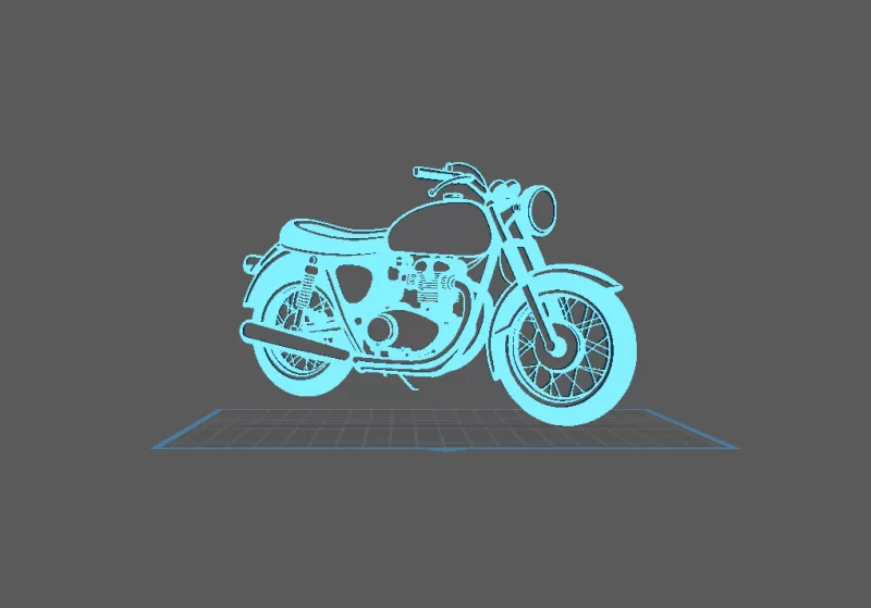 BSA - Rocket Gold Star Wall Art - Model preview 2