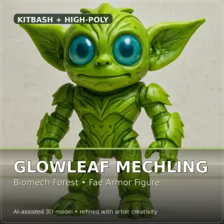 Verdant Fantasy Creatures – High-Poly Character Collection - Model thumbnail 18
