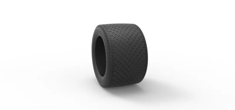 Tire of Asphalt Modified stock car V3 Scale 1:25 - Model preview 8