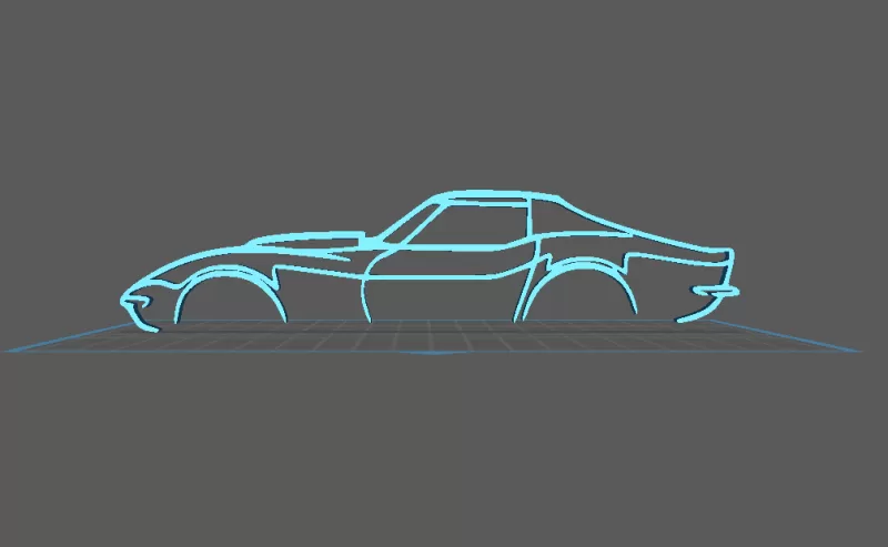 Chevrolet - Corvette C3 Wall Art - Model preview 1