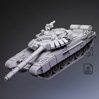 T-72 Main Battle Tank #RoZ - Model thumbnail 6