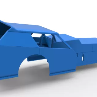 Shell of Vintage Dirt Modified stock car Version 8 Scale 1:25 - Model thumbnail 12