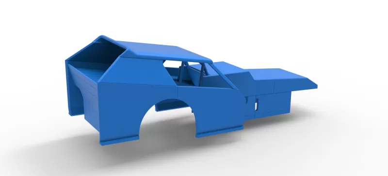 Shell of Vintage Dirt Modified stock car Version 8 Scale 1:25 - Model preview 12