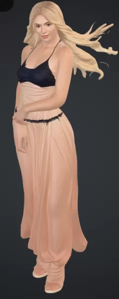 frau am strand - Model preview 1