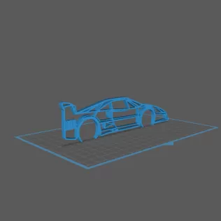 Ferrari - F40 L Wall Art - Model thumbnail 1