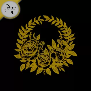 Flowers - Line Art - 2D Wall Art Decor