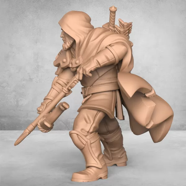 Ancient Archer Attacking - Model preview 3